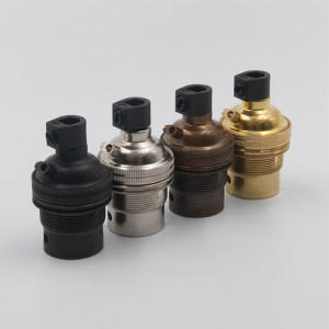 Period Metal Bulb Holder - Bayonet - Available in 4 Finishes